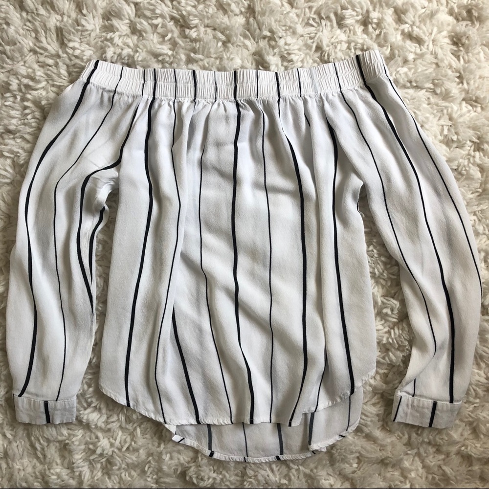 Forever 21 white off the shoulder long sleeve